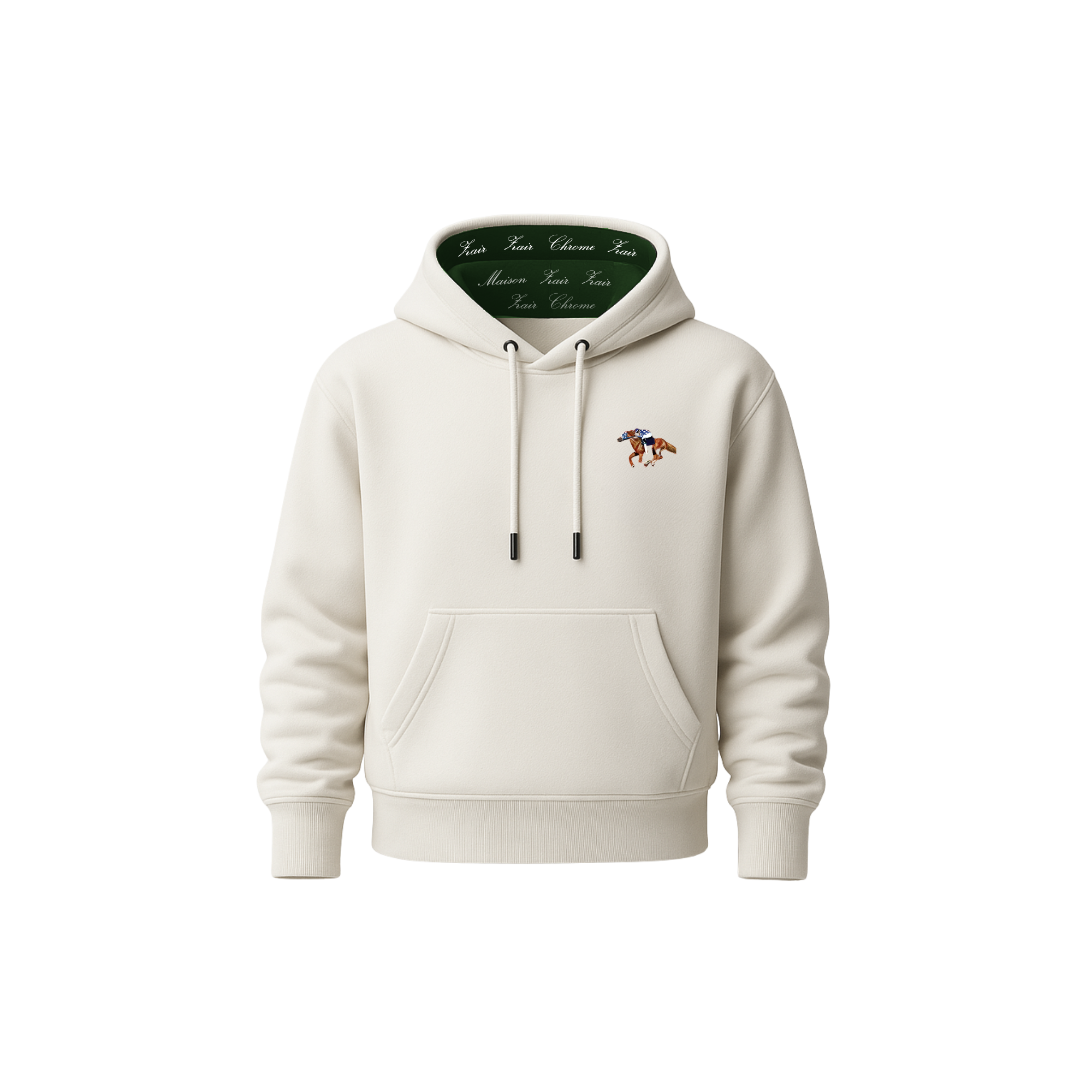 Maison Soft-beige polo hoodie